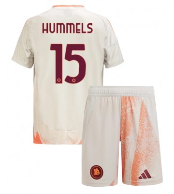 AS Roma Mats Hummels #15 Borta Kläder Barn 2024-25 Kortärmad (+ Korta byxor)